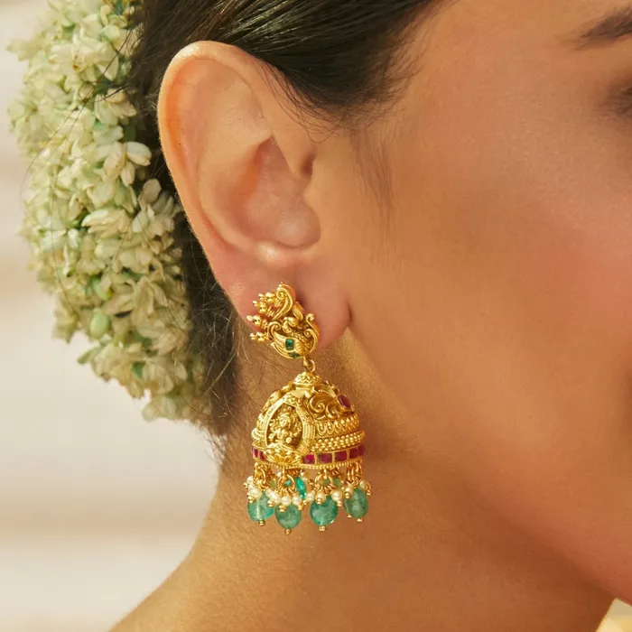 Shloka Antique silver Jhumkas SILVER Rings