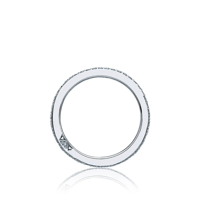 Tacori 18k White Gold Dantela Diamond Wedding Band 043 CTW International Diamond Center Rings