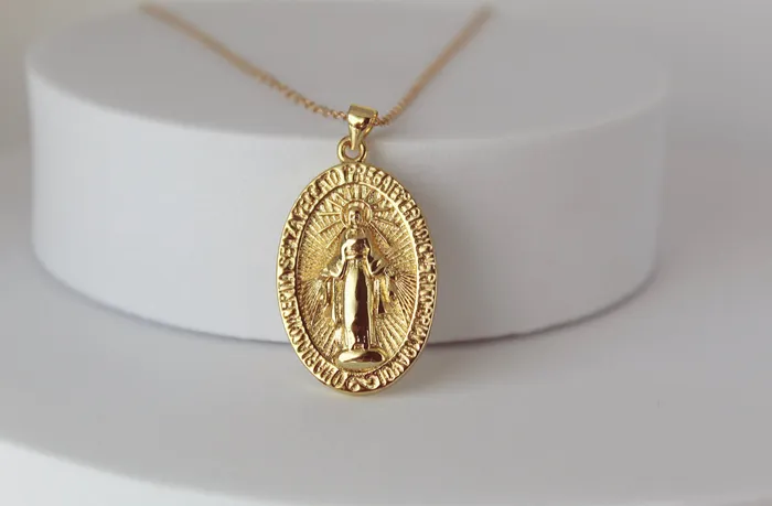 The Little Catholic Necklaces Marian Prayer Necklace