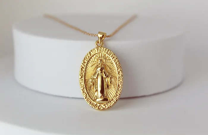 The Little Catholic Necklaces Marian Prayer Necklace