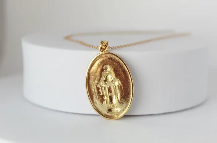 The Little Catholic Necklaces Marian Prayer Necklace