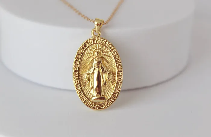 The Little Catholic Necklaces Marian Prayer Necklace