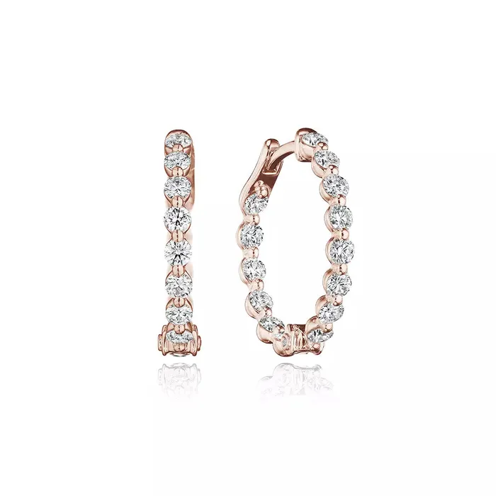 Verragio 22mm Majesty Diamond InsideOut Hoop 18K Gold 180CTW Shop IDC estore PreStyled Sets