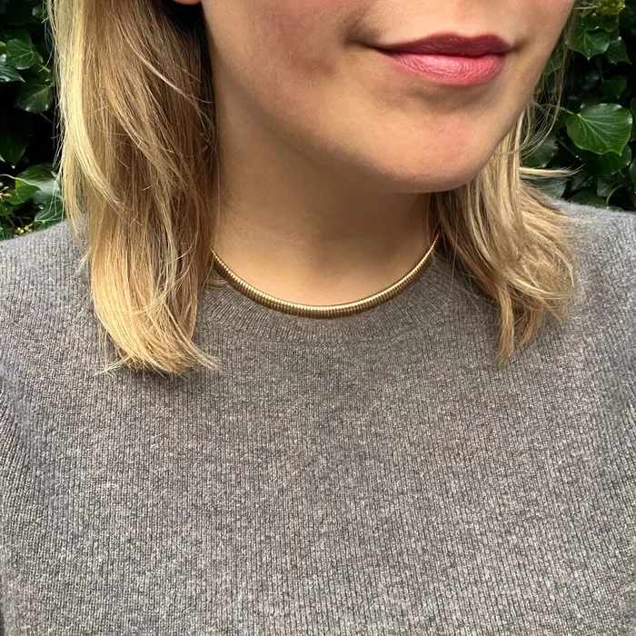 21stfinds Necklaces Retro Rose Gold Tubogas Necklace