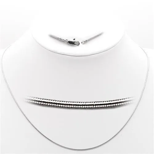 Alamode Rings 35025 HighPolished 925 Sterling Silver Chain with No Stone
