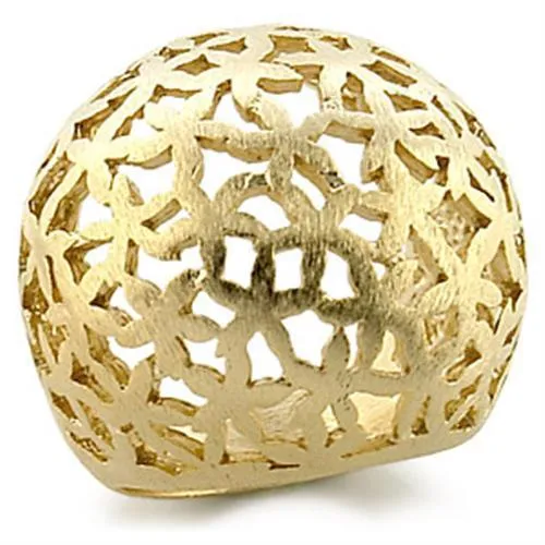 Alamode Rings 9W180 Gold Brass Ring with No Stone