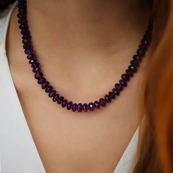 Amethyst Necklace Earthly Abundance Necklaces