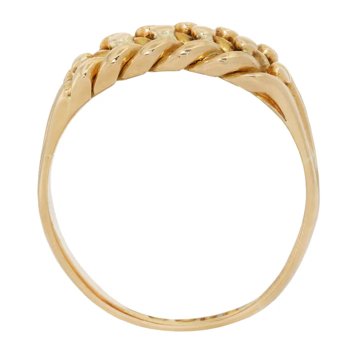 Antique Vintage Jewelry Rings Gold Knotted Keeper Ring