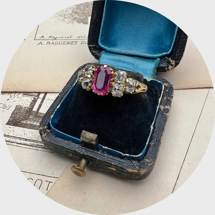 Belle Epoque Ruby Diamond Ring 21stfinds Rings