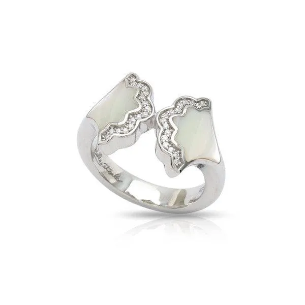 Belle Etoile Rings Belle Etoile Astoria Ring White MotherofPearl
