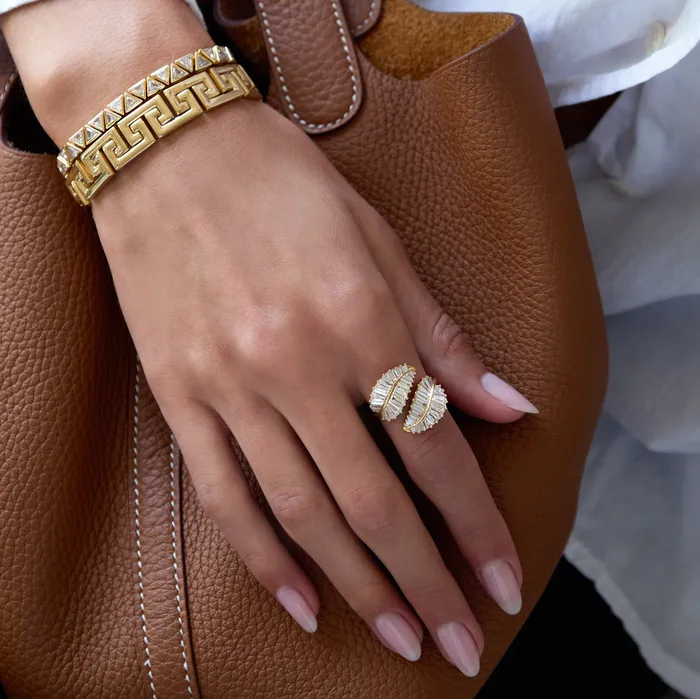 BEZELED TRILLION DIAMOND BRACELET anitako Bracelets