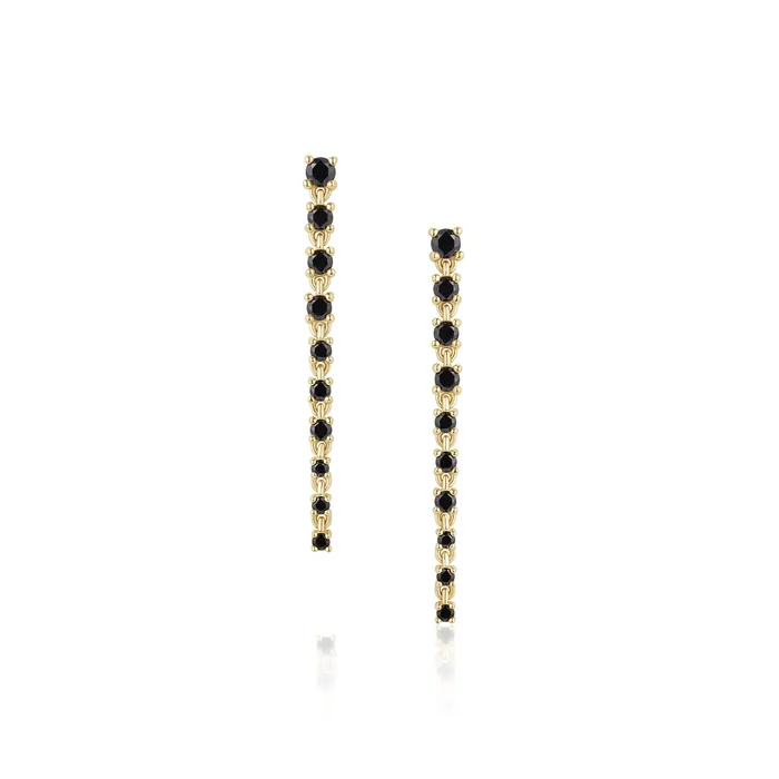 Black Diamond Cascading Earrings Marrow Fine Earrings