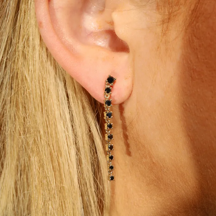 Black Diamond Cascading Earrings Marrow Fine Earrings