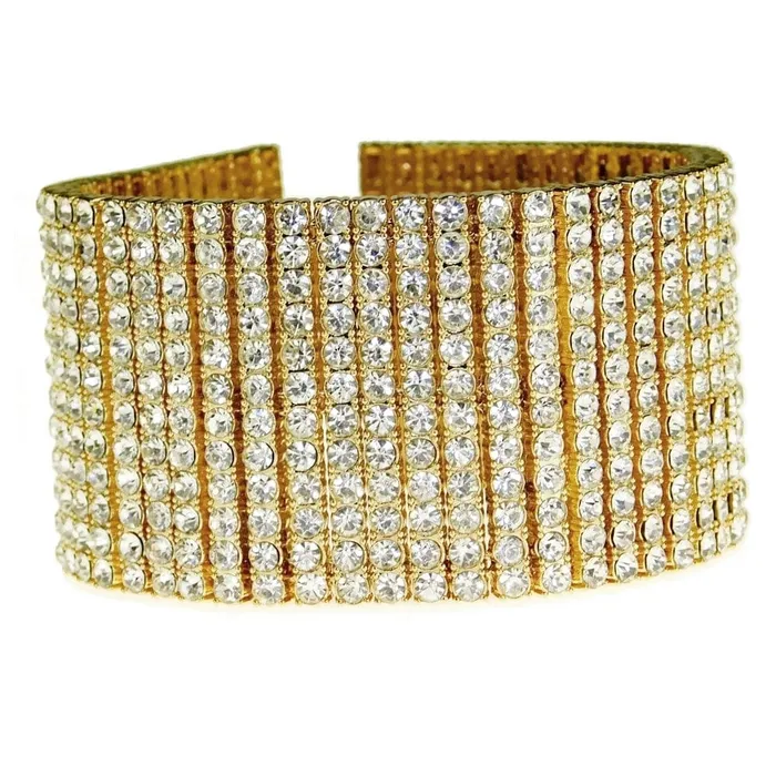 Bling Cartel Admin Bracelets 14K Gold Plated 12 Row Pharaoh Bracelet 925
