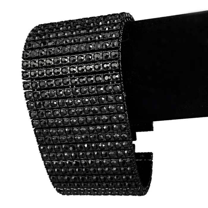 Bling Cartel Admin Bracelets Black 12 Row Iced Flooded Out Pharaoh Bracelet 9