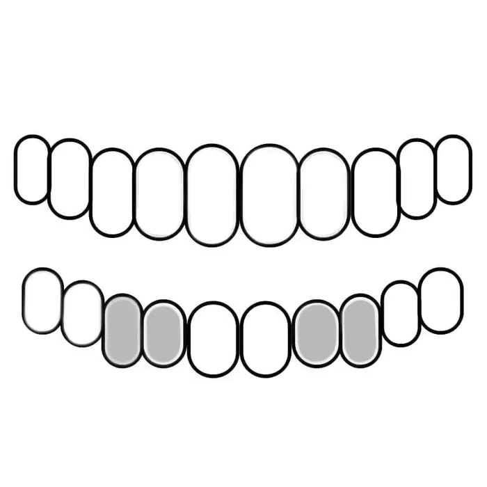 Bling Cartel Admin Rings 925 Sterling Silver Double Side Canine Teeth Caps Custom Grillz