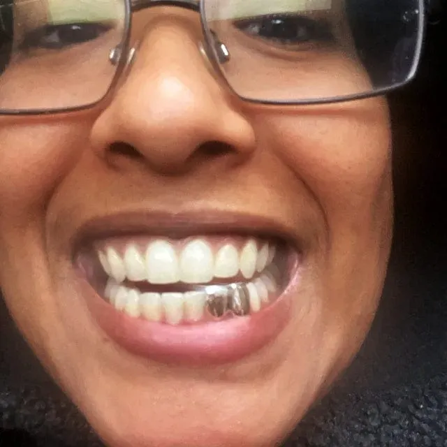 Bling Cartel Admin Rings 925 Sterling Silver Double Side Canine Teeth Caps Custom Grillz