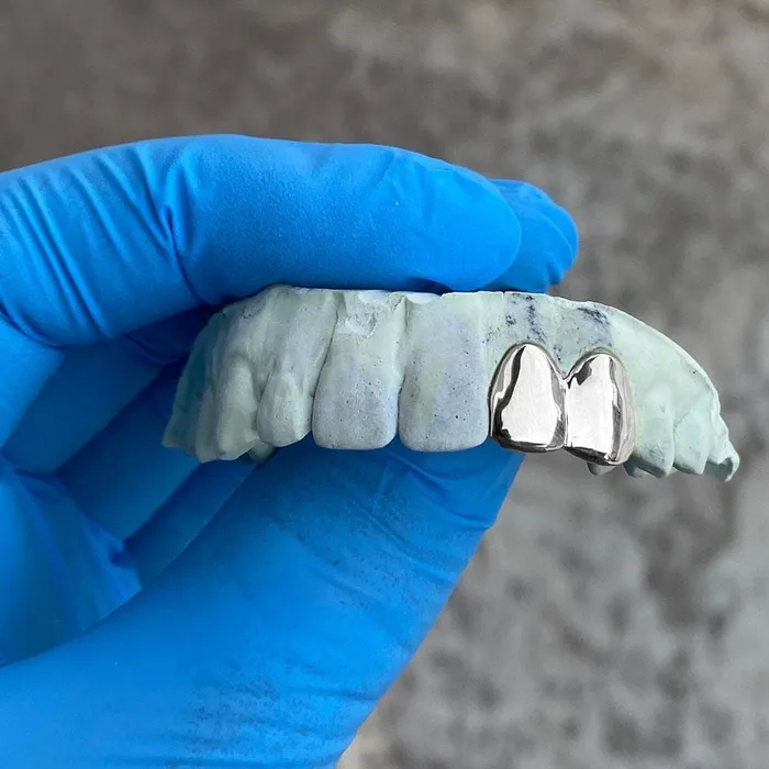 Bling Cartel Admin Rings 925 Sterling Silver Double Side Canine Teeth Caps Custom Grillz