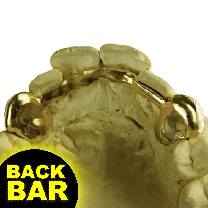 Bling Cartel Admin Rings Gold Plated over 925 Silver 2Tone Diamond Dust Custom Caps Single Grillz