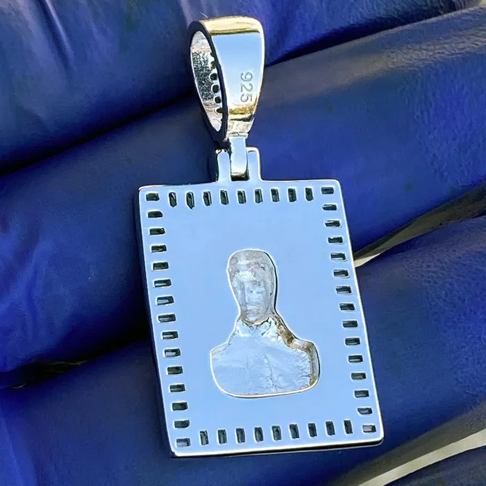 Bling Cartel Admin Rings Jesus Malverde Two Tone Gold Plated over 925 Sterling Silver Pendant 1