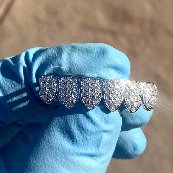 Bling Cartel Admin Rings VVS Moissanite Grillz 925 Sterling Silver Iced Flooded Out Teeth
