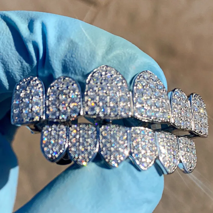 Bling Cartel Admin Rings VVS Moissanite Grillz 925 Sterling Silver Iced Flooded Out Teeth