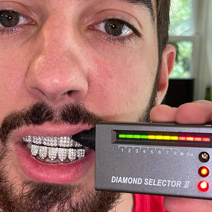Bling Cartel Admin Rings VVS Moissanite Grillz 925 Sterling Silver Iced Flooded Out Teeth