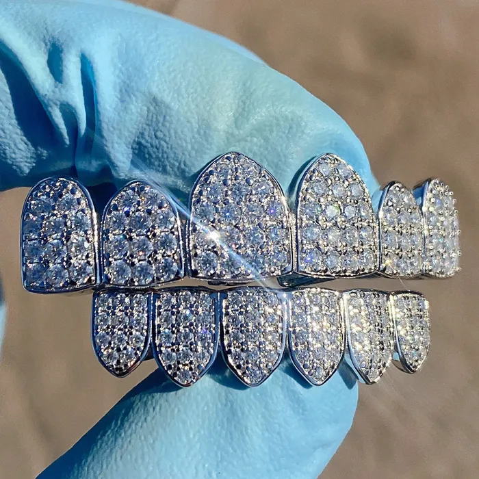 Bling Cartel Admin Rings VVS Moissanite Grillz 925 Sterling Silver Iced Flooded Out Teeth