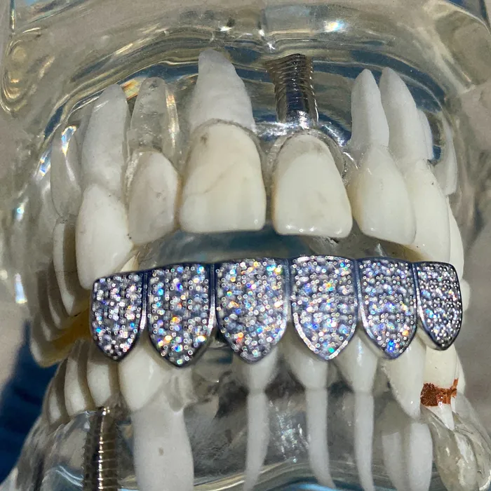 Bling Cartel Admin Rings VVS Moissanite Grillz 925 Sterling Silver Iced Flooded Out Teeth