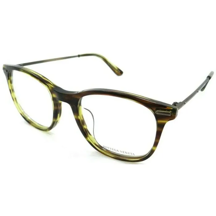 Bottega Veneta Bottega Veneta Mens Eyeglasses Square Frame Demo Lens BOTTEGA VENETA BV0033OA 003 Rings