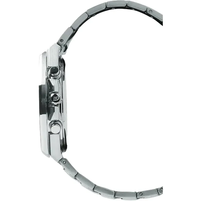 Bracelets Casio Mens Watch Edifice Chronograph Black Dial Silver Tone Bracelet EFB680D1A Casio