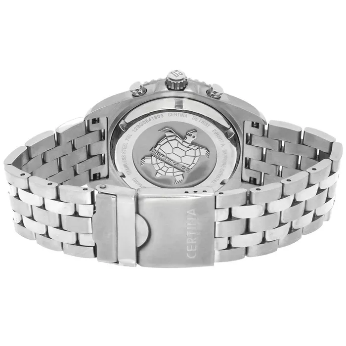 Bracelets Certina Mens Chronograph Watch DS First Black Dial Bracelet C0144171105101 Certina