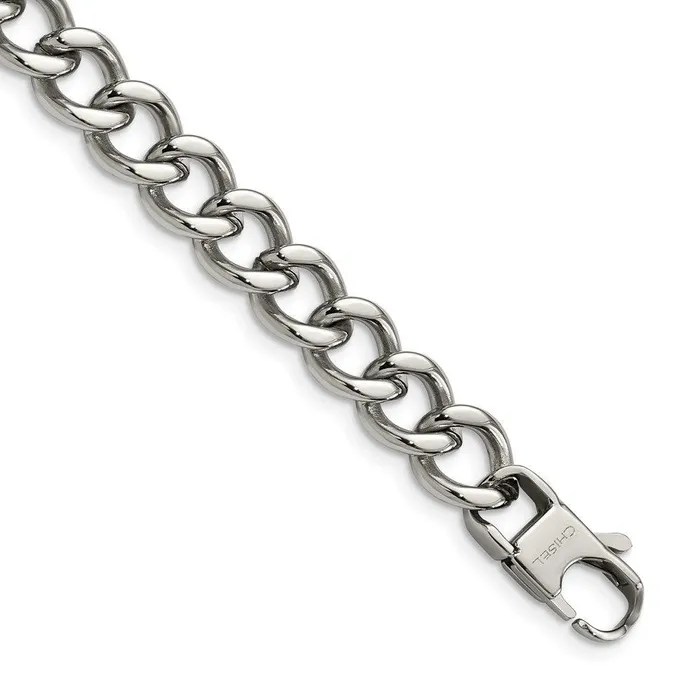 Bracelets Chisel Stainless Steel Polished 85in Bracelet
