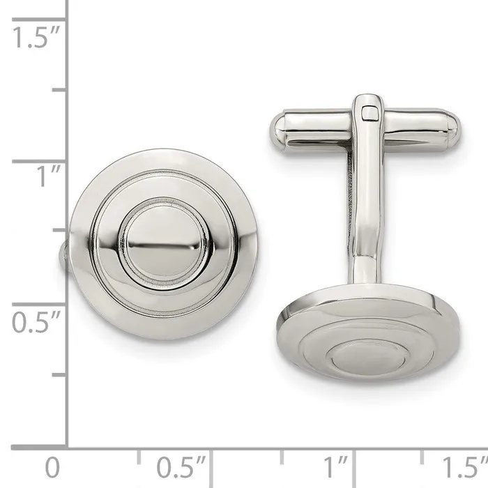Bracelets Chisel Stainless Steel Polished Cufflinks