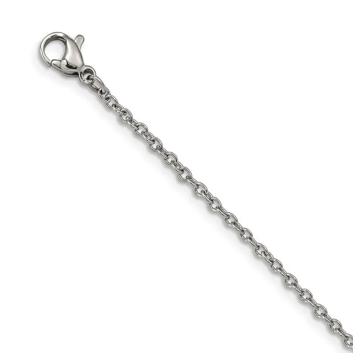 Bracelets Chisel Stainless Steel Polished with Swarovski Crystals 75in w1in ext Star Brac