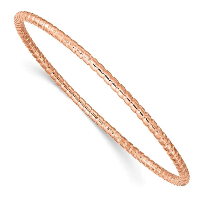 Bracelets Chisel Stainless Steel Rose IPplated Bangle