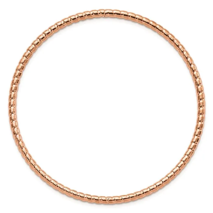 Bracelets Chisel Stainless Steel Rose IPplated Bangle