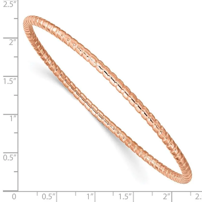Bracelets Chisel Stainless Steel Rose IPplated Bangle