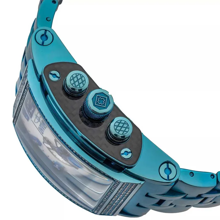 Bracelets Invicta Mens Quartz Watch Speedway MOP Dial Light Blue Bracelet Diamond 34392 Invicta