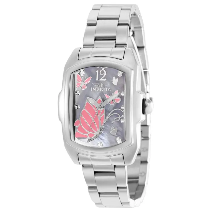 Bracelets Invicta Womens Quartz Watch Lupah Mother of Pearl Butterfly Dial Bracelet 37142 Invicta