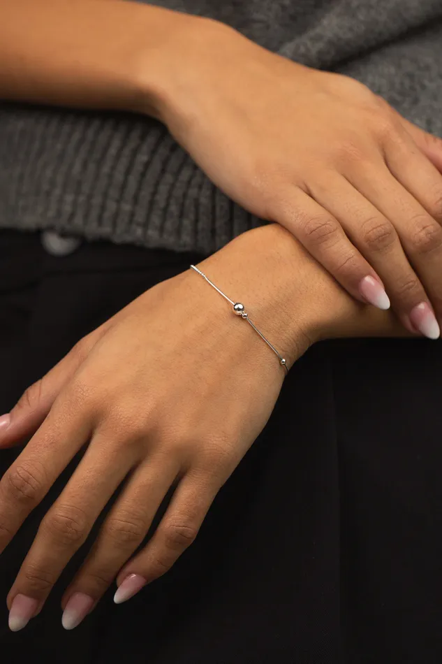 Bracelets Irregular Bubble Bracelet Silver Kty
