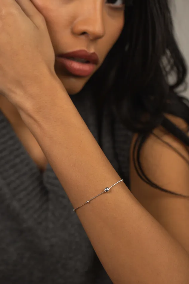 Bracelets Irregular Bubble Bracelet Silver Kty