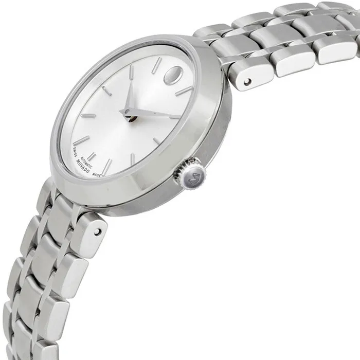 Bracelets Movado Movado 1881 Womens Automatic Watch Silver Dial Stainless Steel Bracelet 0606917
