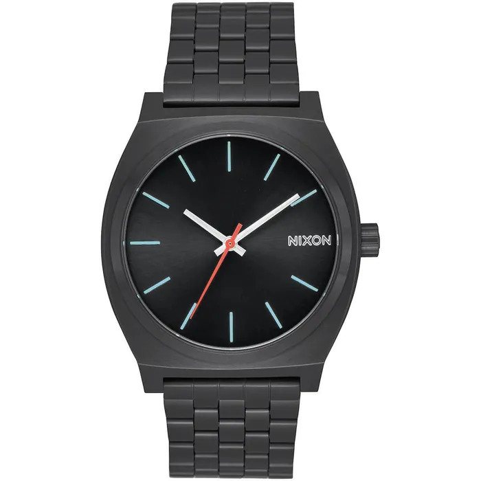 Bracelets Nixon Nixon Mens Quartz Watch Time Teller Black Stainless Steel Bracelet A0452790