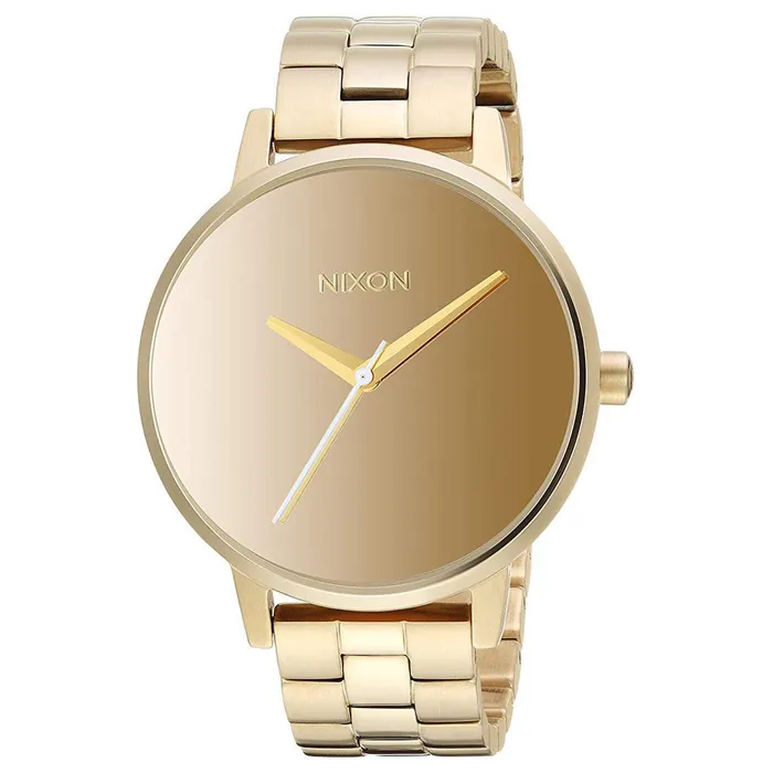 Bracelets Nixon Nixon Womens Quartz Watch Kensington Gold Tone Dial Bracelet A0992764