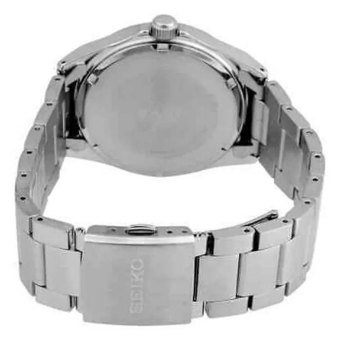 Bracelets Seiko Mens Quartz Watch Essentials Black Dial Stainless Steel Bracelet SUR505P1 SEIKO