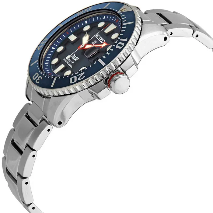 Bracelets SEIKO Seiko Mens Watch Prospex Padi Solar Powered EcoDrive Blue Dial Bracelet SNE549P1