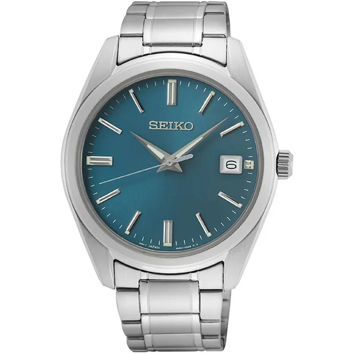 Bracelets SEIKO Seiko Mens Watch Quartz Sunray Blue Dial Stainless Steel Bracelet Date SUR525P1