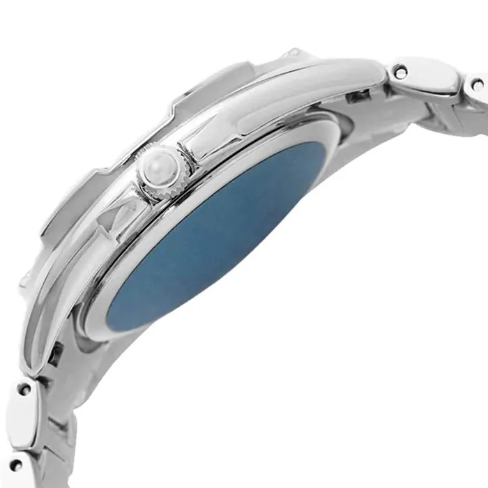 Bracelets Seiko Womens Diamond Watch Mallisto Blue Dial Silver Tone Bracelet SKK889P1 SEIKO