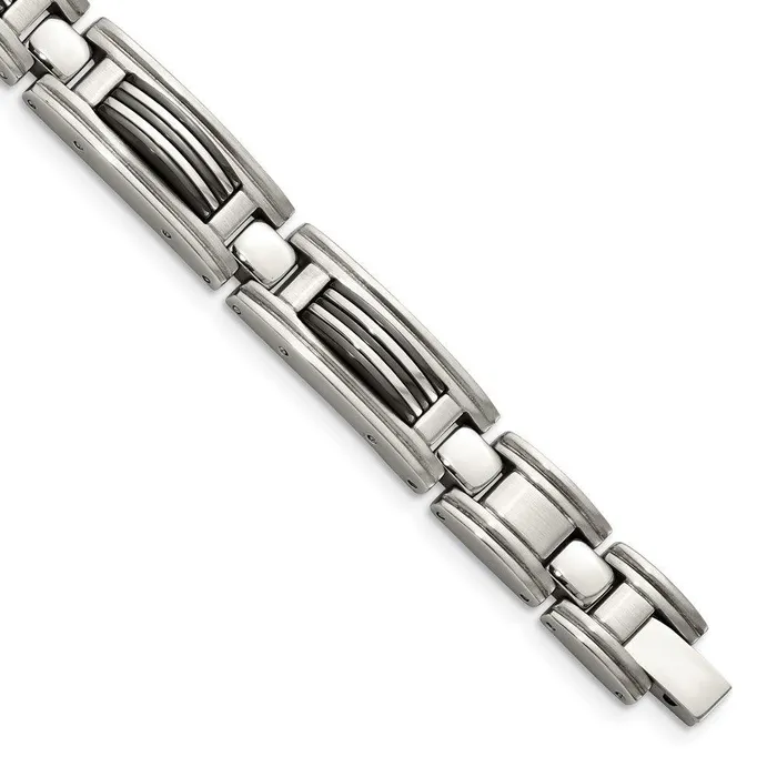 Bracelets Stainless Steel Black IPplated Bracelet Chisel